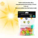 Glowing Rocks, 50 Pcs Aquarium Garden Glow in The Dark Pebbles Luminous Stones