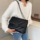 Casual Large Capacity Totes PU Leather Women Handbag Flap Shoulder Crossbody Bag