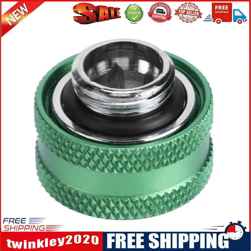 G1/4 Thread Rigid Tube 14mm Hard Tube Extender for PC Water Cooling(Green)