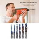 6x Screw Machine Hex Shank Thread Metric Compound Tap Drill Bits (Short) Newly