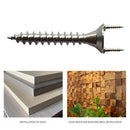 Double-headed Solid Wood Baseboard Skirting Seamless Nails Kits (35+7.5mm)