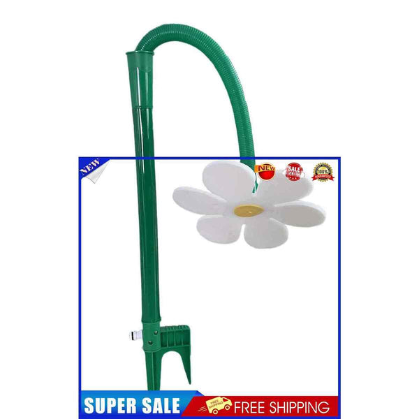 Flower Shaped Dancing Sprinklers Funny Lawn Watering Crazy for Garden (Whit