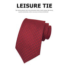 Fashion Classic Men Plaid Ties Dress Casual Business Wedding Party Neck Tie Red