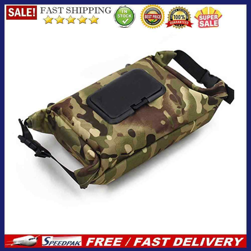 Outdoor Wet Tissue Box Canvas Towel Dispenser Hanging Storage Holder for Hiking