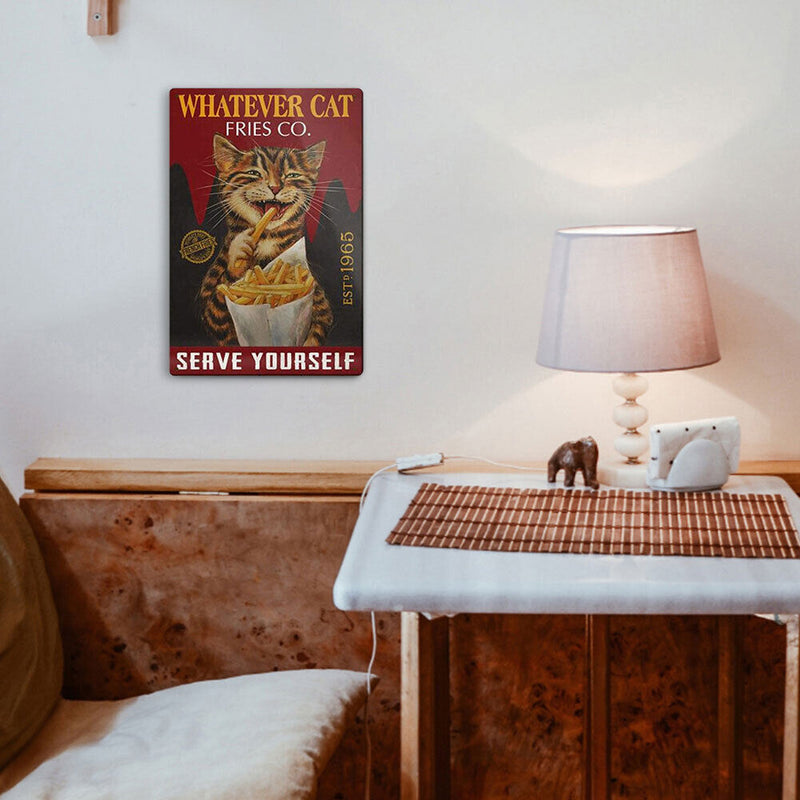 #A Rooster Plate Metal Tin Sign Plaque for Bar Pub Club Garage Wall Home Decor