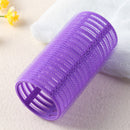 Self Grip Hair Rollers DIY Hairdressing Self-Adhesive Curling Rod (Purple)