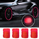4pcs Tire Valve Caps Illuminated Tire Valve Cover Luminous Tire Cap for Bicyc