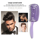 Massager Comb Wide Teeth Anti-static Salon Styling Smooth Hair Combs(Purple