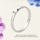Adjustable Butterfly Couple Ring Lovers Wedding Open Rings Men Women Jewelry