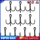 10pcs Fishing Gear Triple Hook High Carbon Steel Sharp Barbed Fishhooks (2)