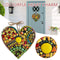 Heart-Shaped Art Crafts Pendant for Front Door Window Lovely Hanging Statue