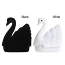 Bracelet Gift Jewelry Box Swan Style Wedding Storage Display Velvet Ring Holder