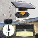 LED Solar Light PIR Motion Sensor 3 Modes Outdoor Street Wall Lamp (318LED)