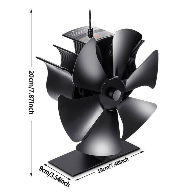 Eco Friendly Fireplace Fan Log Wood Burner Fire Burning Stove Fan