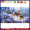 DIY 5D Diamond Painting Kit Snow Deer Full Drill Round Rhinestone Drawing Dec