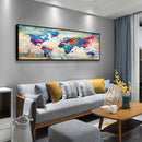 Home Decor Diamond Painting Abstract Map Drill Point Rhinestone Mosaic Pictur