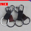 Fashion Black Leather Underwired Keyring Keychain Keyring Ring-S