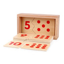 For Kids Number 1-10 Maths Material Wooden Mathematical Puzzle Early Learning