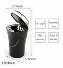 Car Solar LED Car Ashtray Blue Light Lighting gluttöter