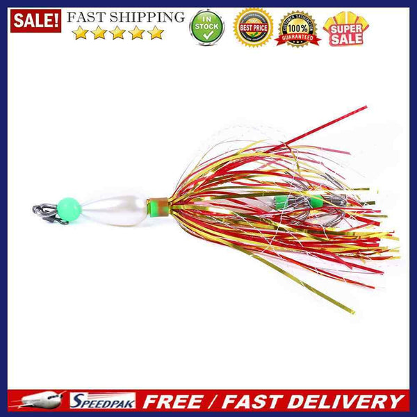 10cm 8.7g Jig Skirt Fishing Lure Luminous Artificial Jigging Sea Saltwater Baits