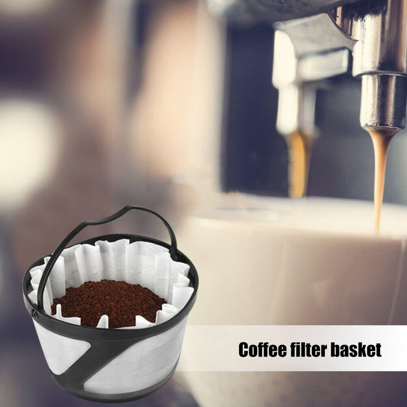 100Pcs White Coffee Filters Cone-Shape Drip Coffee Powder Filter Papers Strainer