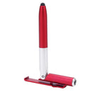 Multifunction Ballpoint Pen Folding LED Light Mobile Phone Stand Pen (Red Newly