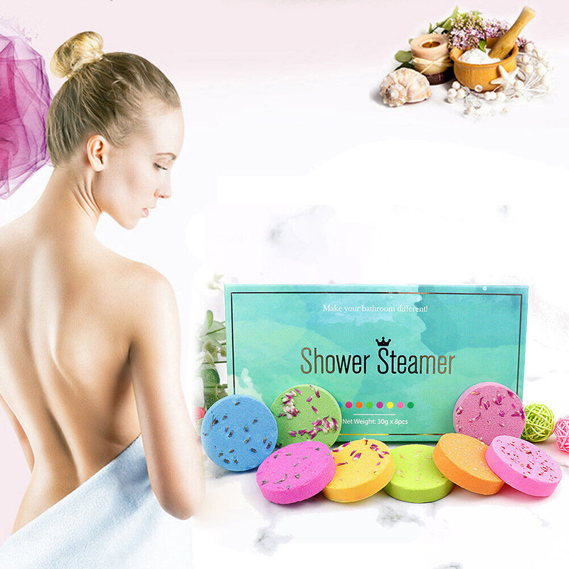 8pcs Hot Spring Bath Bubble Bomb Fragrance Shower Salt Ball Bathroom Accessories