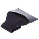 Black Faux Leather Chalk Holder Pouch with Clip Pool Billiards Snooker Cue