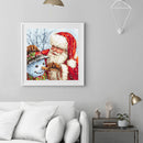 Full Cross Stitch 11CT Santa Snowman Counted Embroidery DIY Christmas Decoration