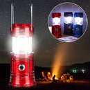 Night Light Portable Camping Light Solar Power Tent Lamp Collapsible Lamp