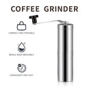 Coffee Bean Mill Adjustable Knob Setting Stainless Steel Manual Coffee Grinder