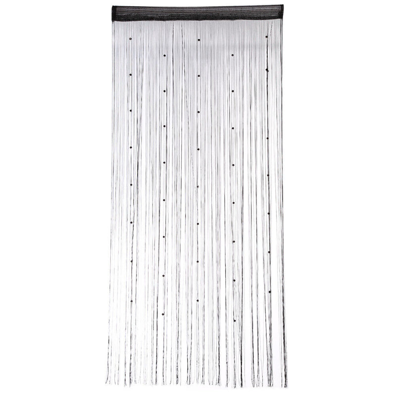 Decorative String Curtain Beads Wall Panel Fringe Room Door Window Black