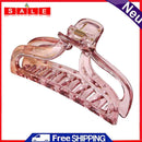 Women Hollow Hair Clamps Clear Ponytail Claw Ladies Girl Hair Accessories