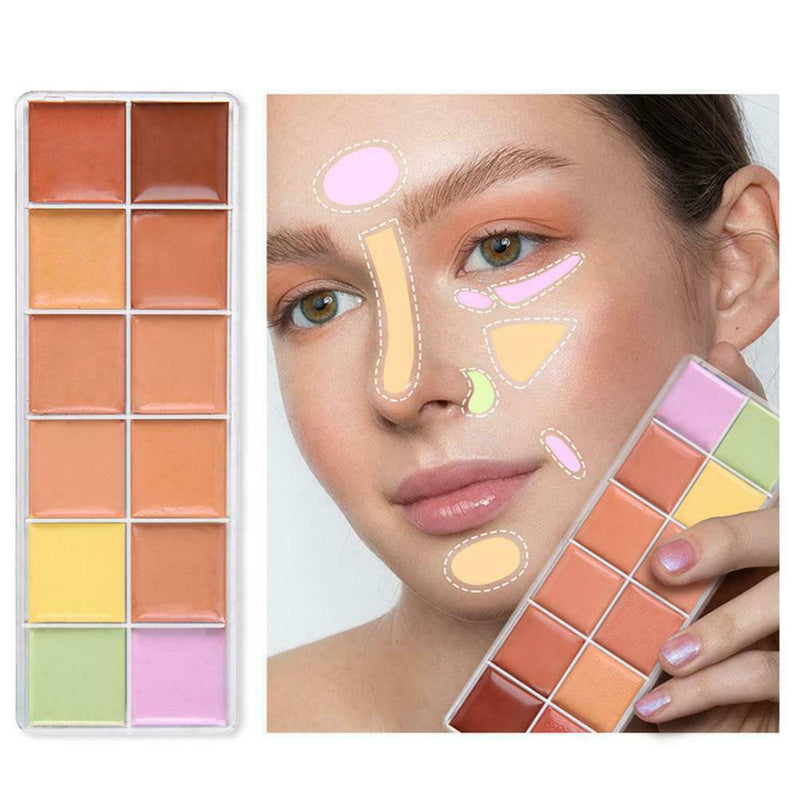 Makeup Palette Waterproof Full Coverage Foundation Concealer Foundation J1J6