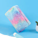 Gradient Color Plush Cosmetic Bag Finishing Bag Makeup Pouch Storage Case