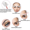 Reusable Eyebrow Razor Eyebrow Shaper Kit Easy to draw eyebrow Stencil Template