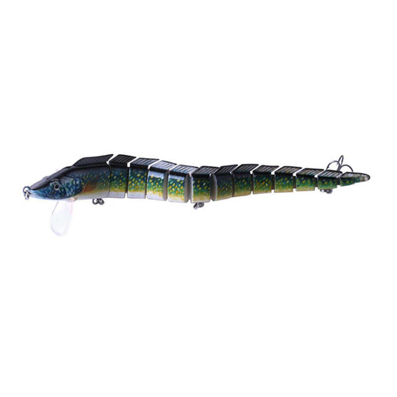 23cm 46g Simulation Fishing Lures Artificial Wobbler 13 Segments Bait (C) Newly