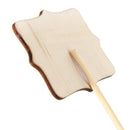 10pcs Retangle Blackboard Stand Wedding Lolly Party Tag(Flower)