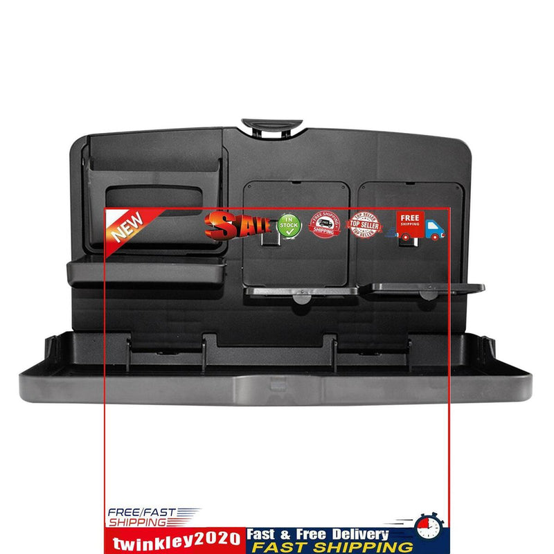 Car Food Seat Back Tray - Vehicle Organizer for Meals Tray with Cup Holder Newly