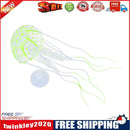 Simulation Artificial Jellyfish Glowing Aquarium Fish Tank Decor(Yellow)
