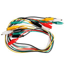 10pcs 50cm Colorful Crocodile Clamps Cable-Double-Ended Jumper Test Leads Wire DIY