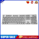 104pcs Universal Mechanical Keyboard Keycaps PC Bakclit Key Cap Set (Gray)