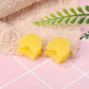 5pcs Rubber Clarinet Thumb Rest Covers Finger Rest Protective Pads (Yellow)