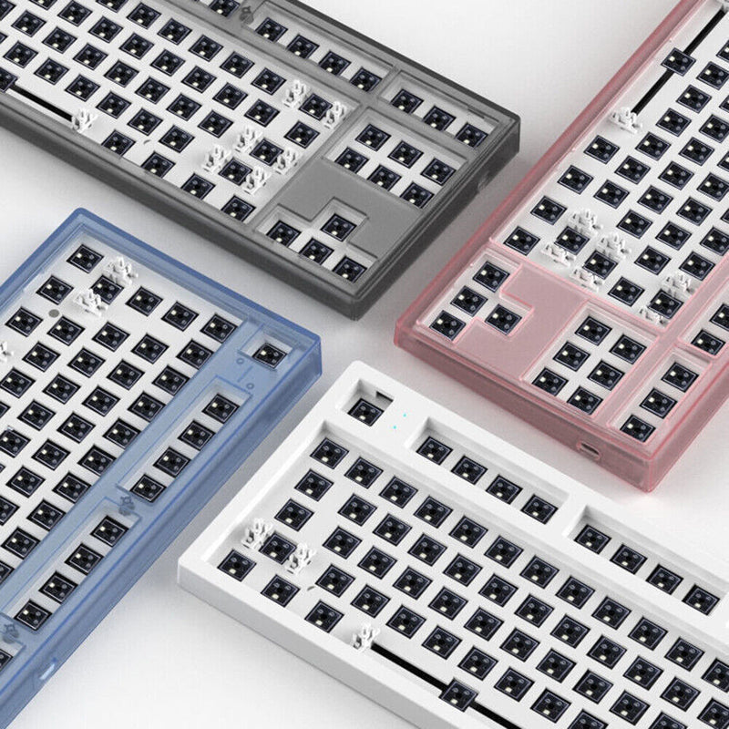 RGB Mechanical Keyboard for Flesports MK870 Smooth Kit (Transparent Blue)