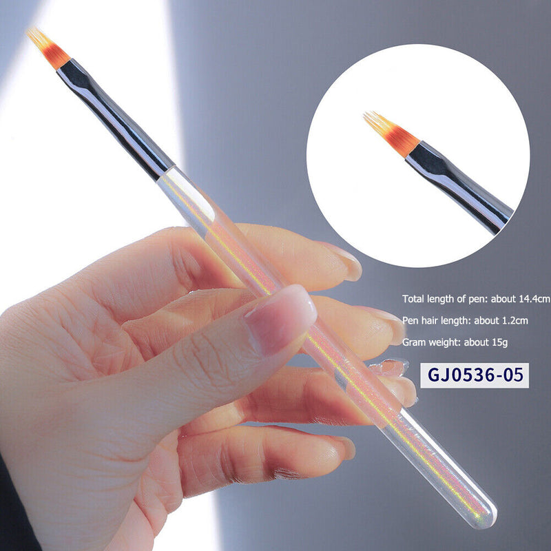 Nail Gel Brush Liquid Powder Carving Gel Smudge Line Drawing Pen for Manicure