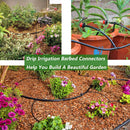 200x Drip Irrigation Barbed Connectors Watering System Fittings Kit for 4/7 Pants