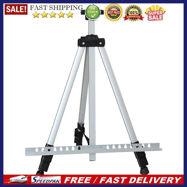 1.6m Aluminium Alloy Folding Painting Frame Adjustable Tripod Display Shelf