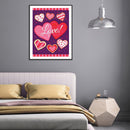 Valentine Day Mosaic Full Round Diamond Drawing Handmade Rhinestone Craft Gif