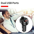 Car Charger FM Transmitter Bluetooth Car Audio MP3 Player Card TF J0E6 F9C8