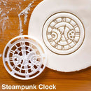Fondant Biscuit Mold Cookie Embosser Mold Steampunk Clock Gear Hat Halloween